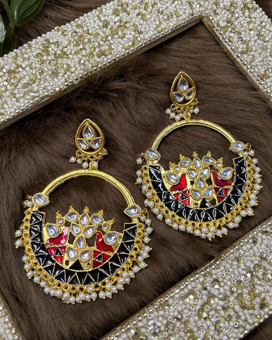 Myra: Earrings - Black
