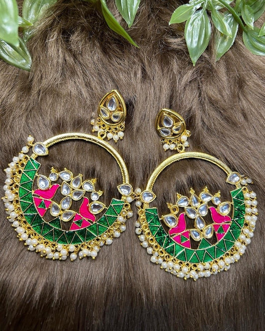Myra: Earrings - Green