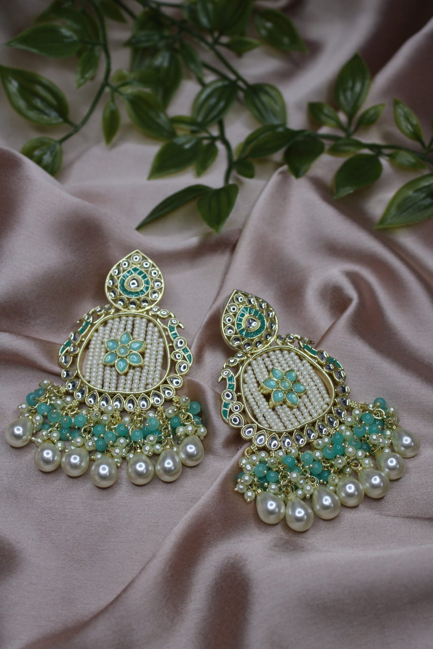 Naaz: Earrings - Turquoise