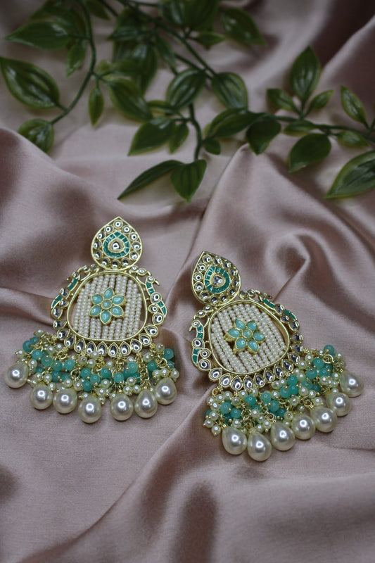 Naaz: Earrings - Turquoise