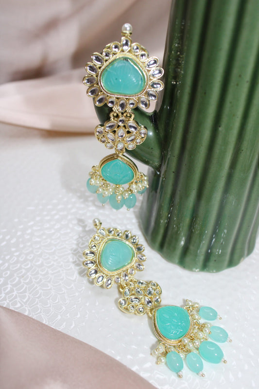 Nandini: Earrings - Turquoise