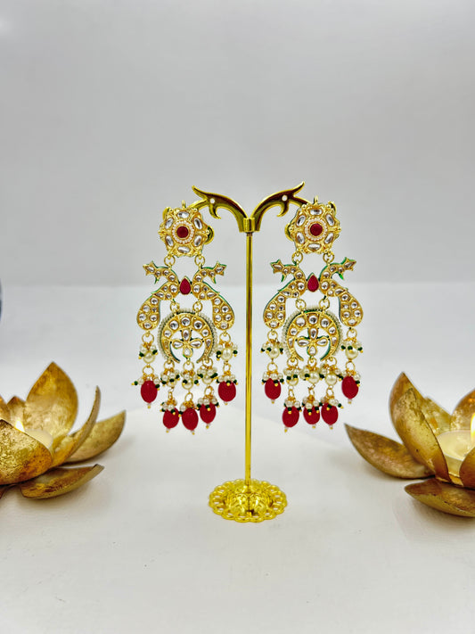 Morika Earrings : Red
