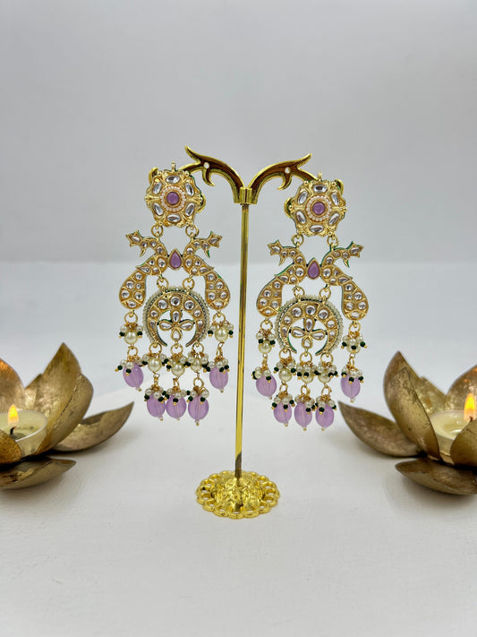 Benazir Earrings : Lilac