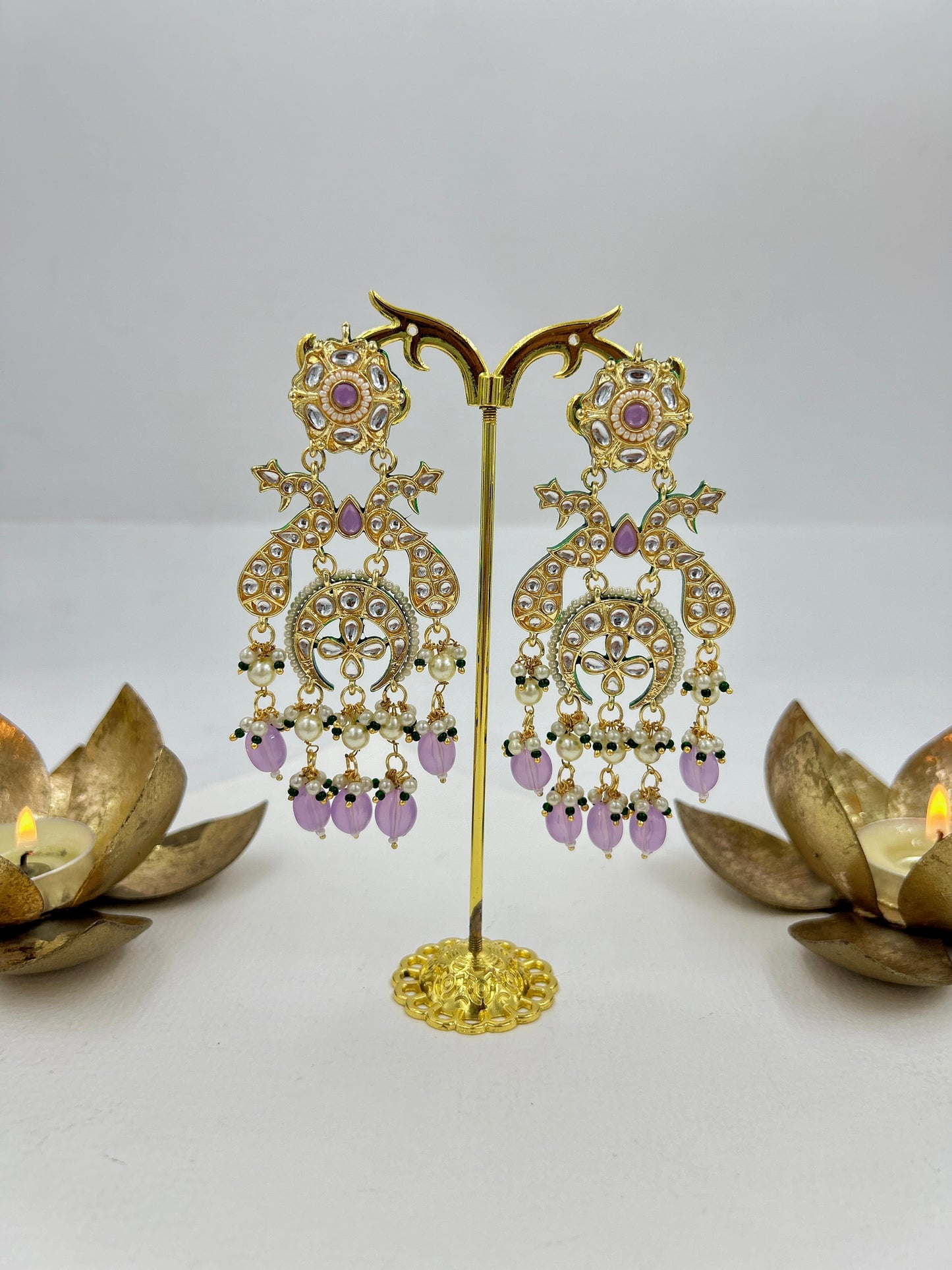 Morika Earrings : Lilac