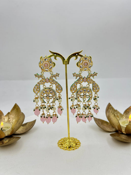 Morika Earrings : Light Pink