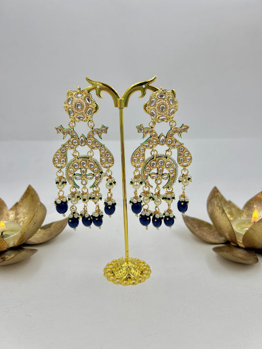 Morika Earrings : Navy