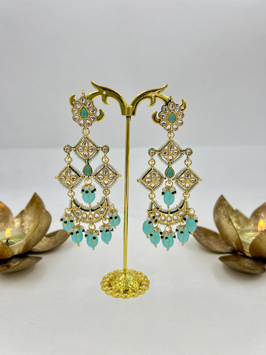 Benazir Earrings : Sky