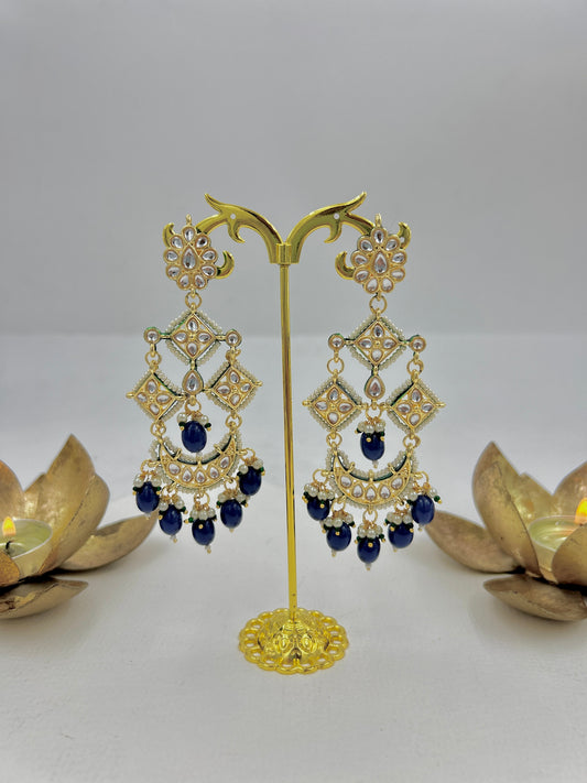 Benazir Earrings : Navy