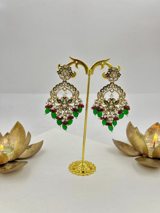 Divyanka Earrings : Green