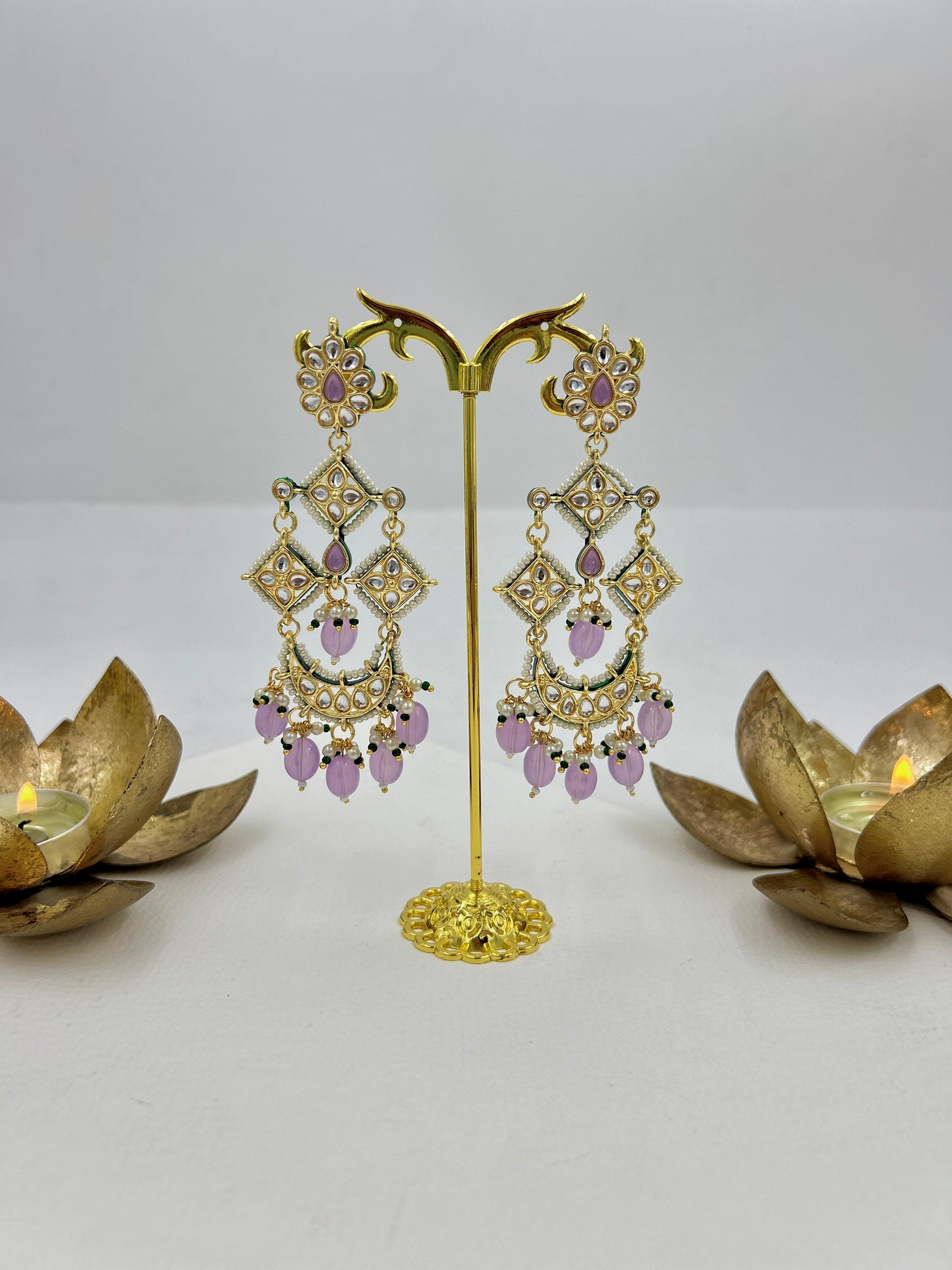 Benazir Earrings : Lilac