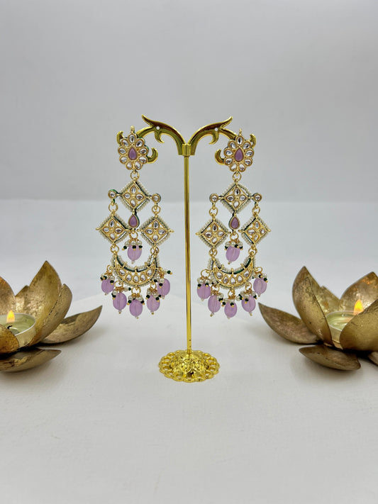 Benazir Earrings : Lilac