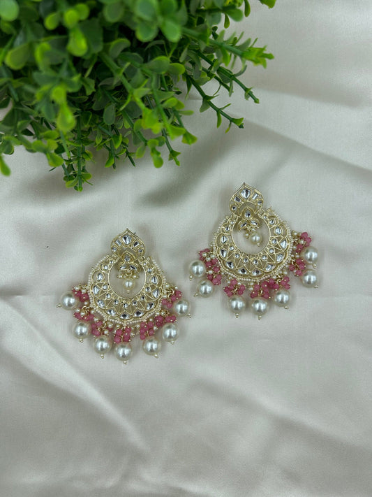 Vaanya Earrings - Pink