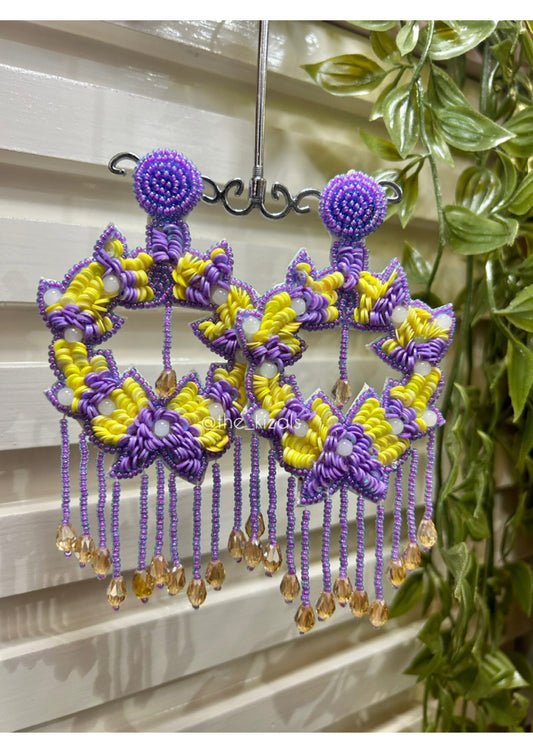 The Quirky Edit - D001: Earrings - Purple