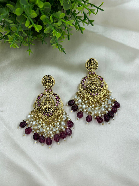 Hunarvi Earrings - Wine