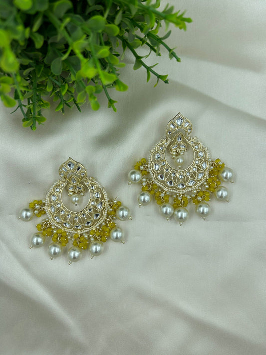 Vaanya Earrings - Yellow