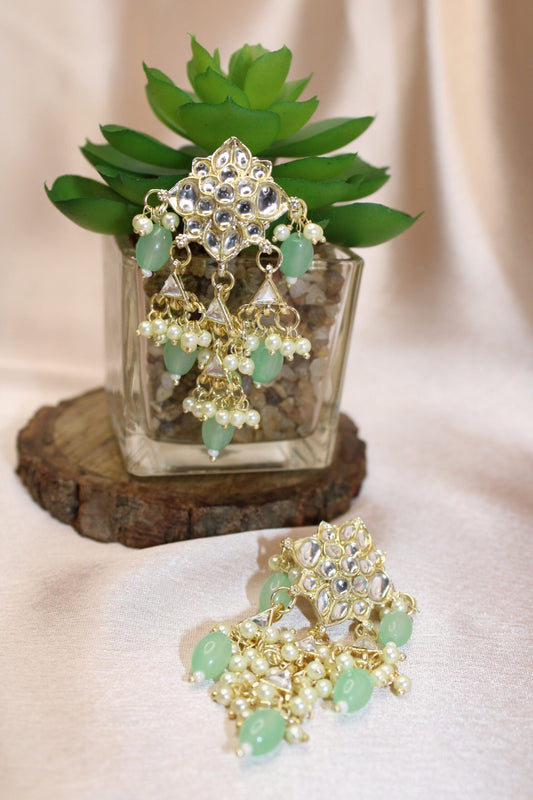 Zeeva: Earrings - Mint