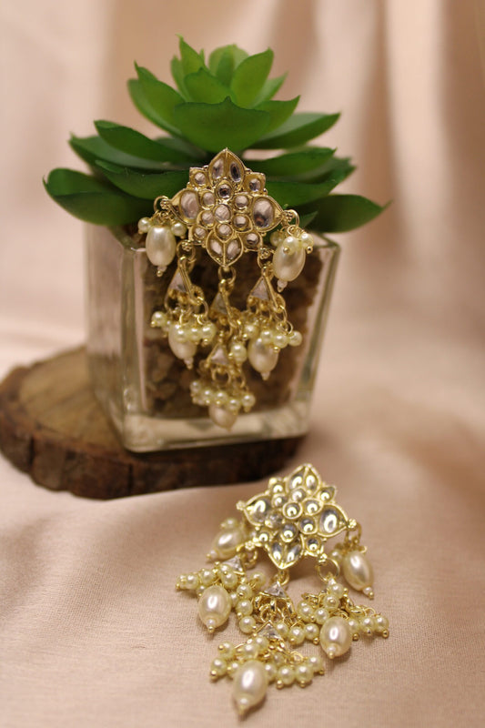 Zeeva: Earrings - Pearl