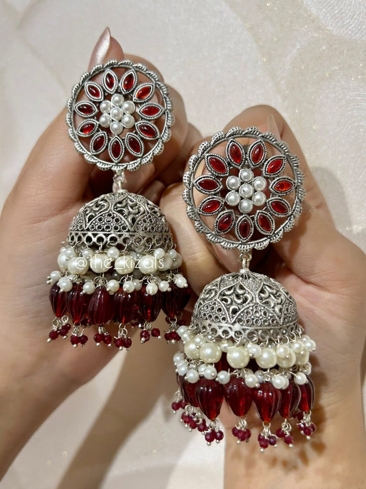 Zehra: Jhumka - Maroon