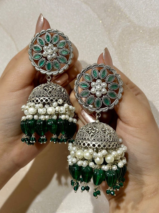 Zehra: Jhumka - Green