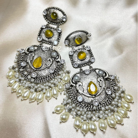 Zoha: Earrings - Yellow