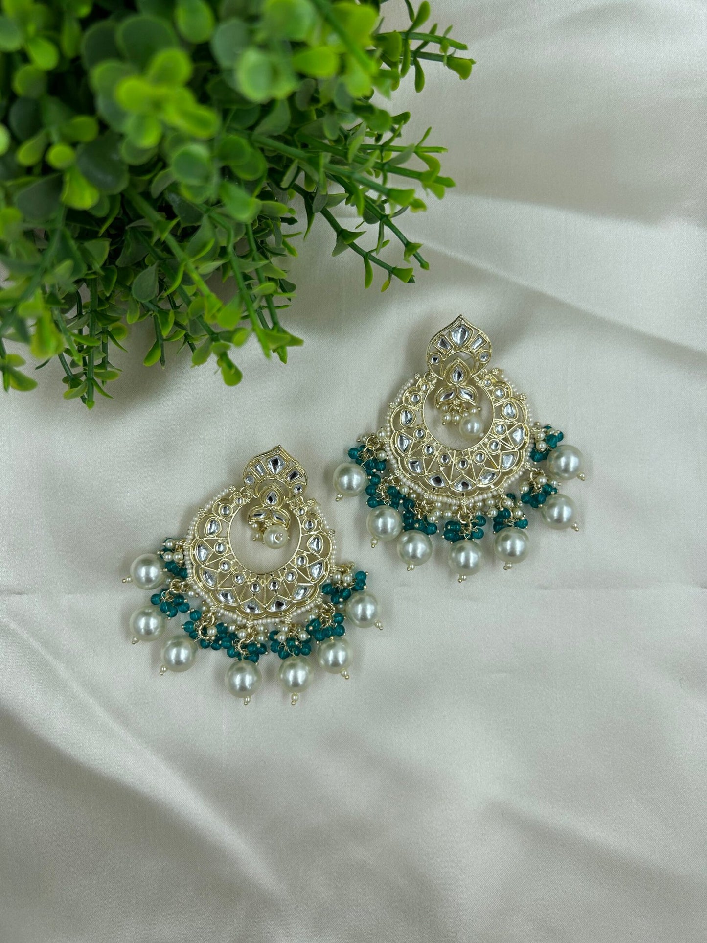 Vaanya Earrings - Teal
