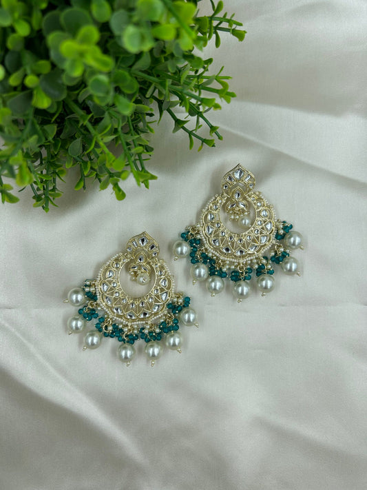 Vaanya Earrings - Teal
